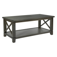 OSP Home Furnishings HSB12-WGR Hillsboro Coffee Table in Grey Wash